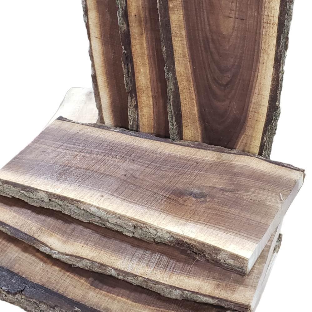 2ft Black Walnut Live Edge Slabs 1 1/4" to 1 1/2" Thick