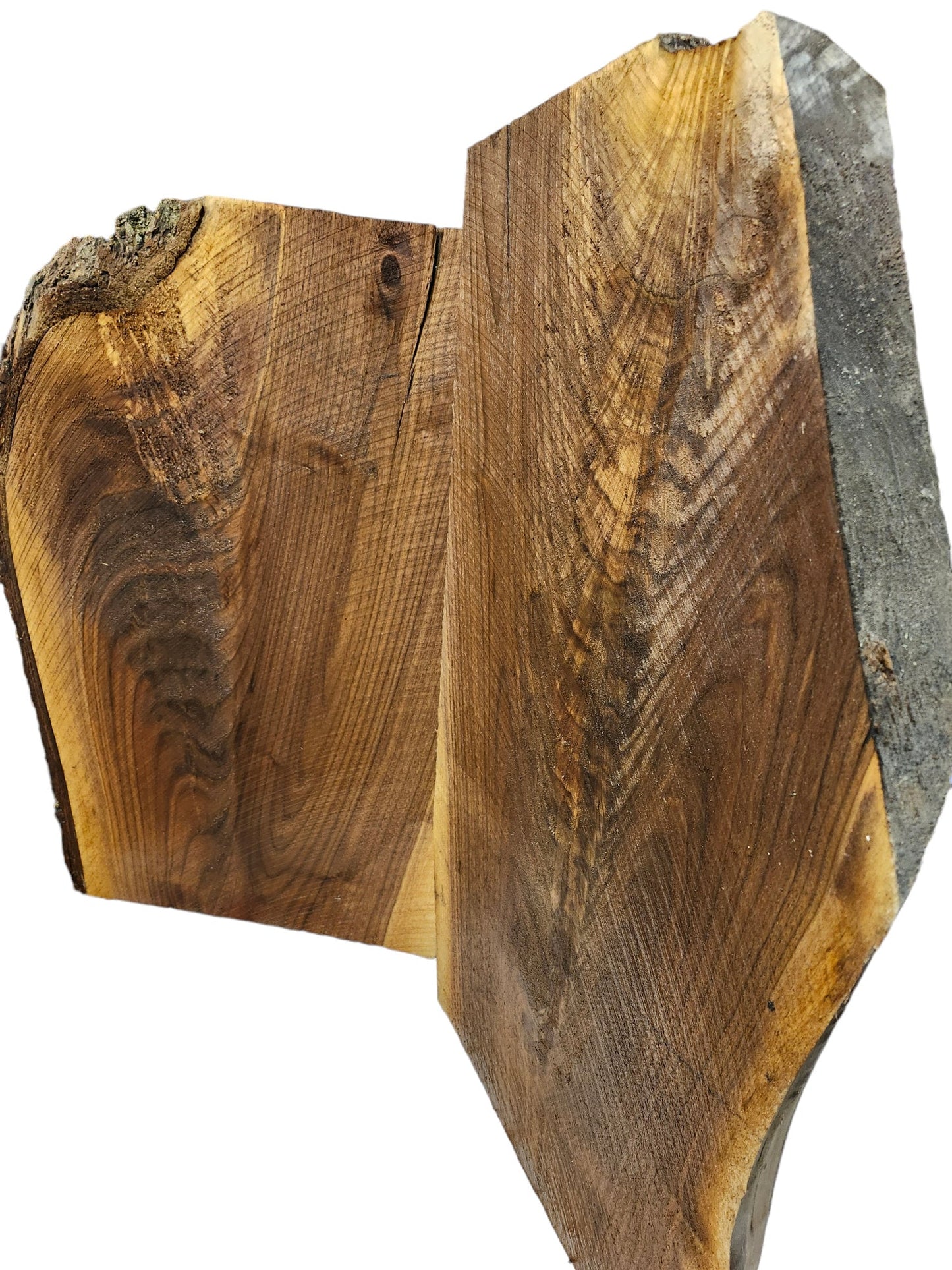 Black Walnut Figured Live Edge Slabs **2 PACK**Rustic**FREE SHIPPING**