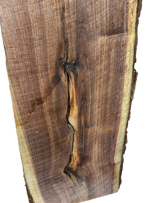 Rustic Black Walnut Live Edge Slab **FREE SHIPPING**