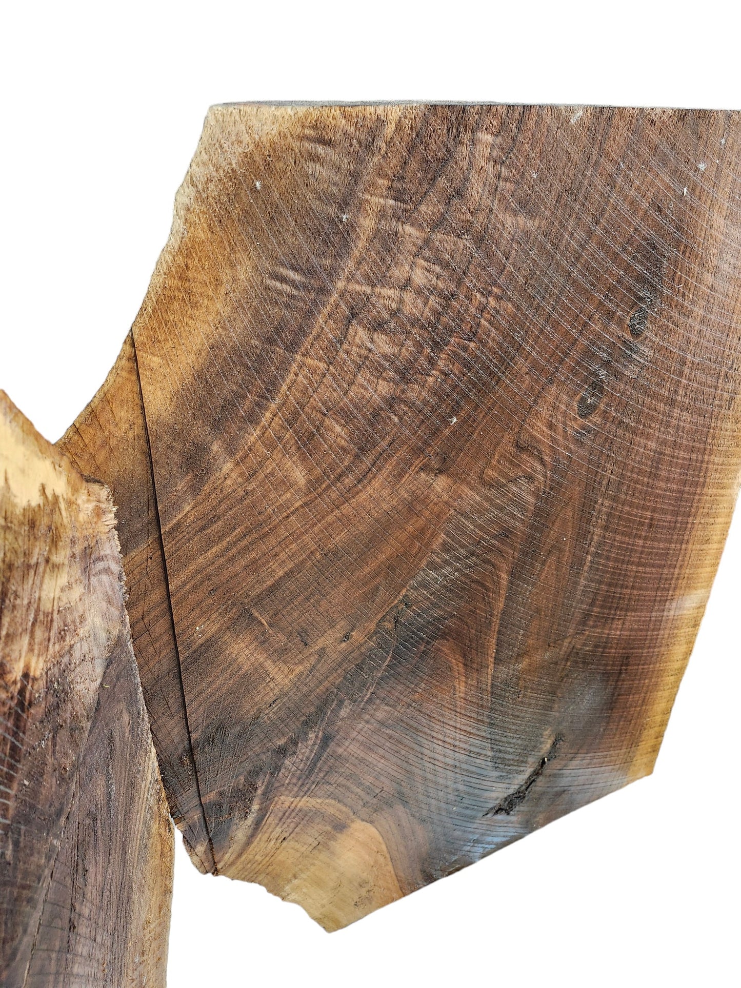 Black Walnut Crotch Figure Live Edge Slabs **2 PACK**Rustic**FREE SHIPPING**