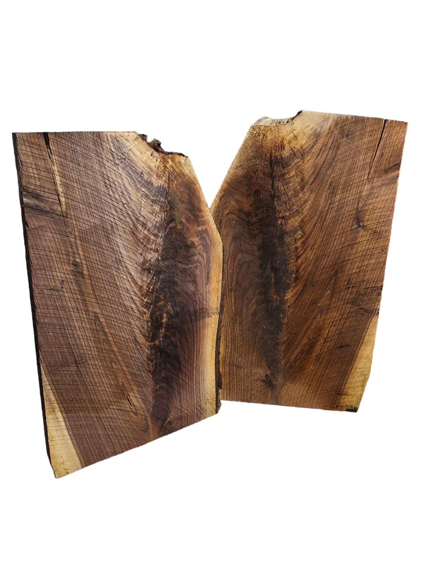 Black Walnut Figured Live Edge Slabs **2 PACK**Rustic**FREE SHIPPING**