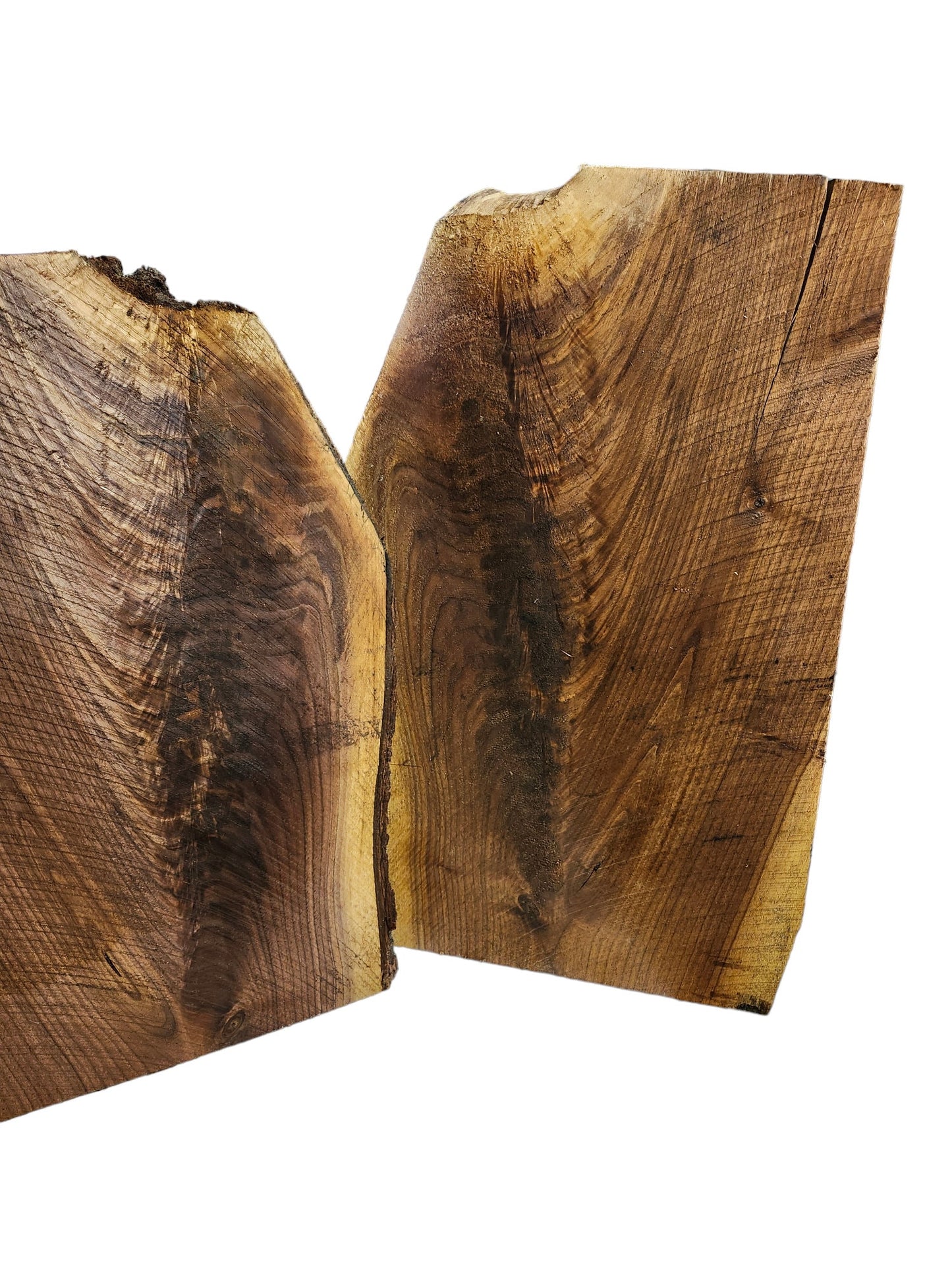 Black Walnut Figured Live Edge Slabs **2 PACK**Rustic**FREE SHIPPING**