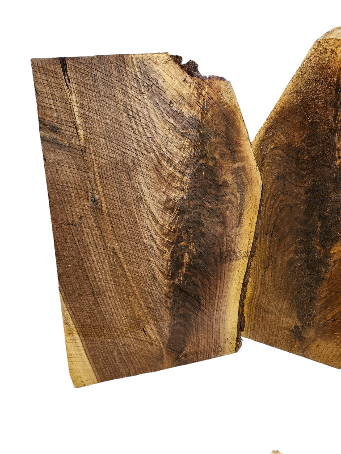 Black Walnut Figured Live Edge Slabs **2 PACK**Rustic**FREE SHIPPING**