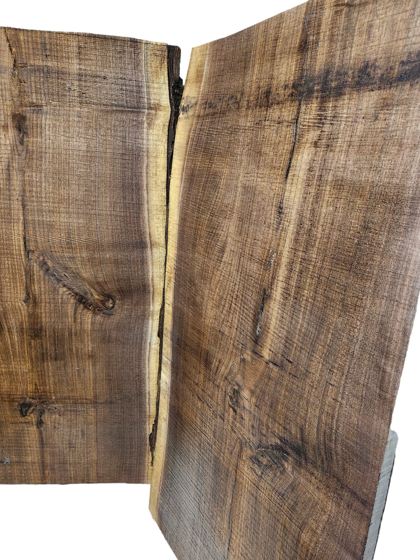 Bookmatched Black Walnut Live Edge On One Side Slabs **2 PACK FREE SHIPPING**