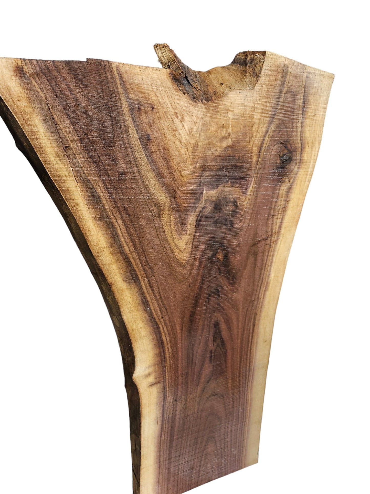 3 Pack Black Walnut Crotch Figure Live Edge Slabs **FREE SHIPPING**