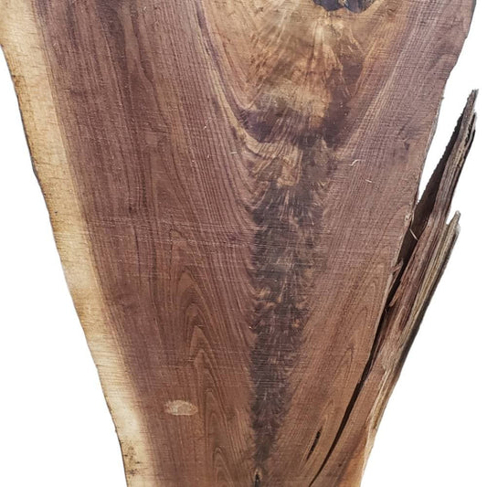 Walnut Live Edge Crotch Figure Slab (#2)