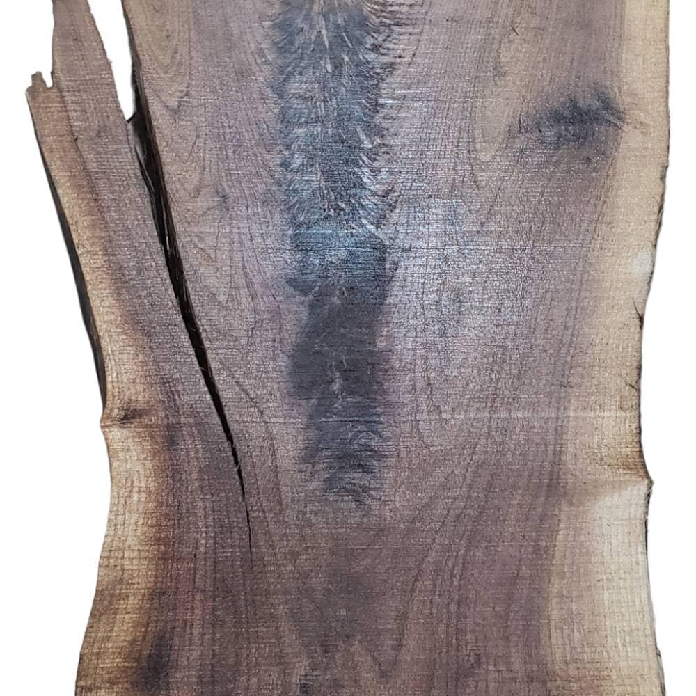 Walnut Live Edge Crotch Figure Slab (#2)