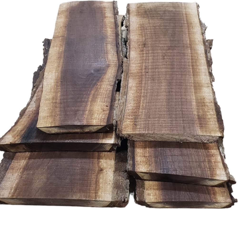 6-9" Wide 2ft Long Sapwood One Side Walnut Live Edge Slabs