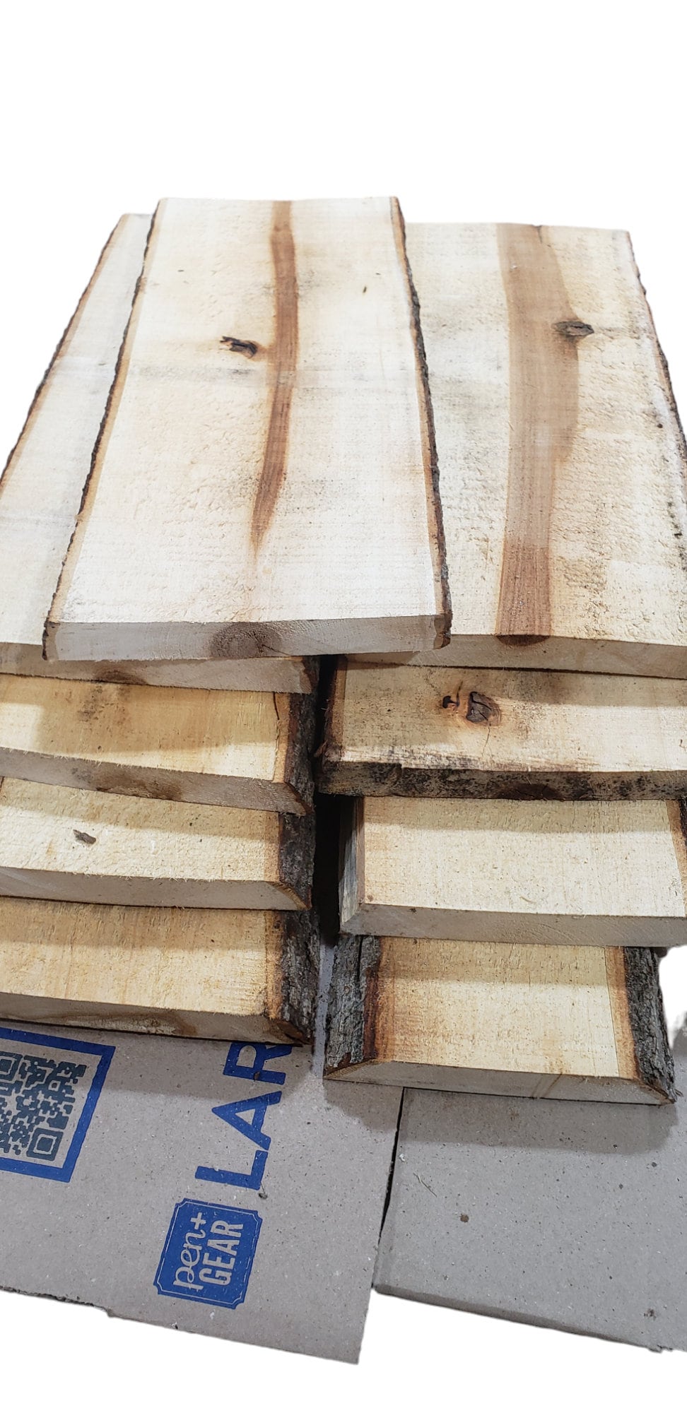 7-10" Wide 2ft Long Pine Live Edge Slabs