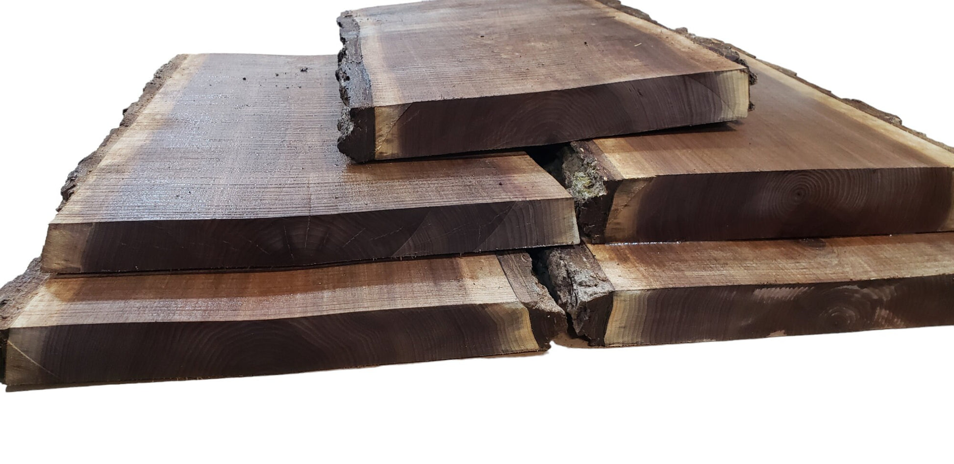 65 long x 12 5/8” - 20.25” wide x 2” thick Black Walnut Live Edge Slab.  Kiln Dried. — Live Edge Wood Slabs Atlanta